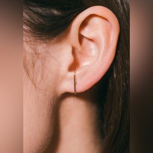 14k solid gold dainty ear cuff earrings